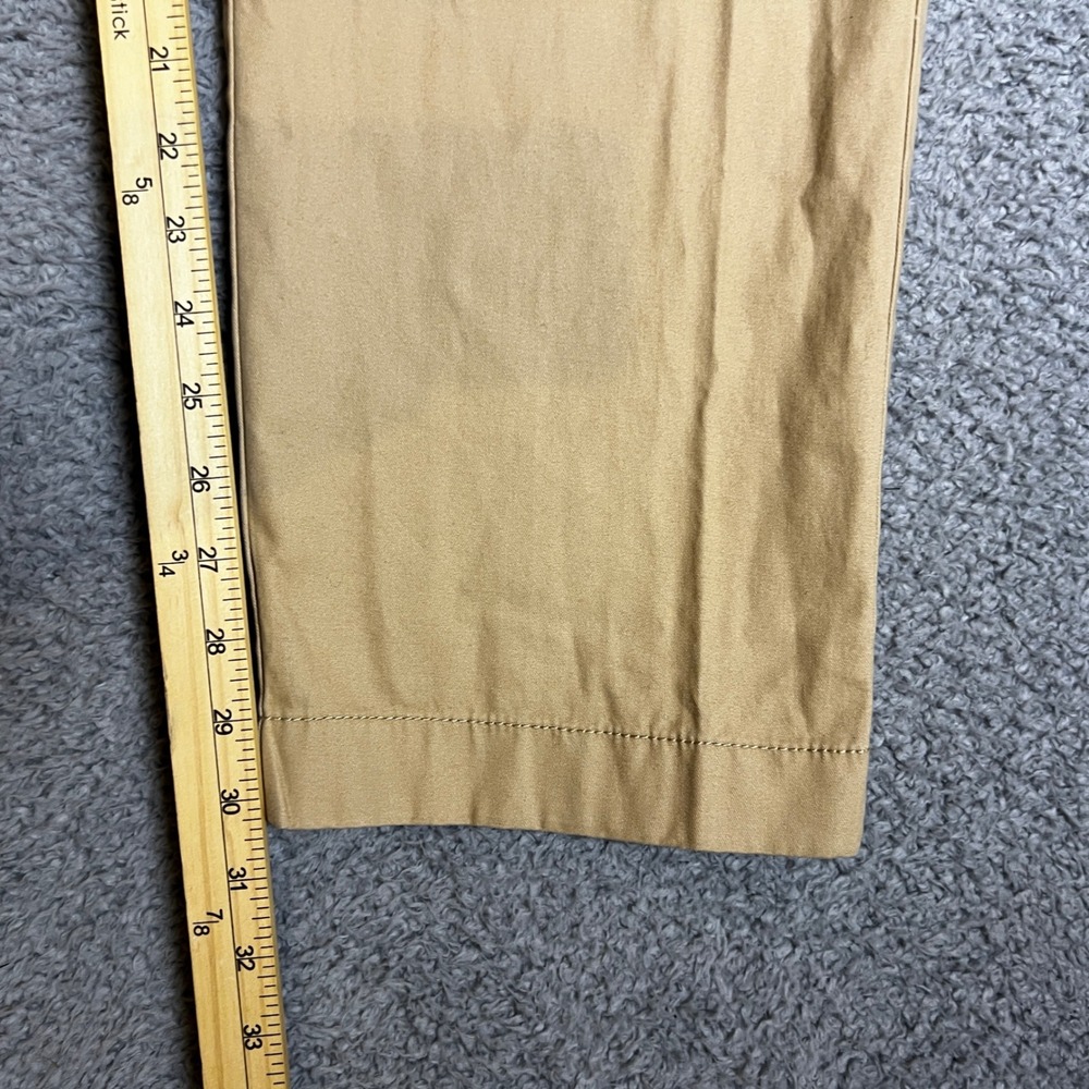 Tommy Hilfiger Chino Pants Mens 38x30 Tailored Fit Khaki Incense Casual Formal - Picture 7 of 11
